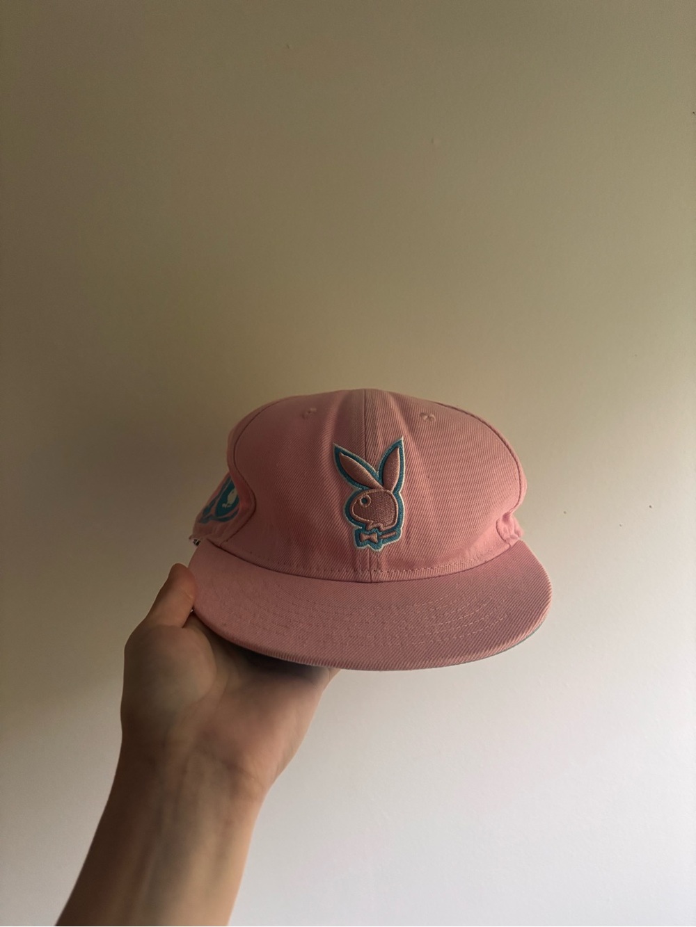 PLAYBOY Pink and Teal Hat